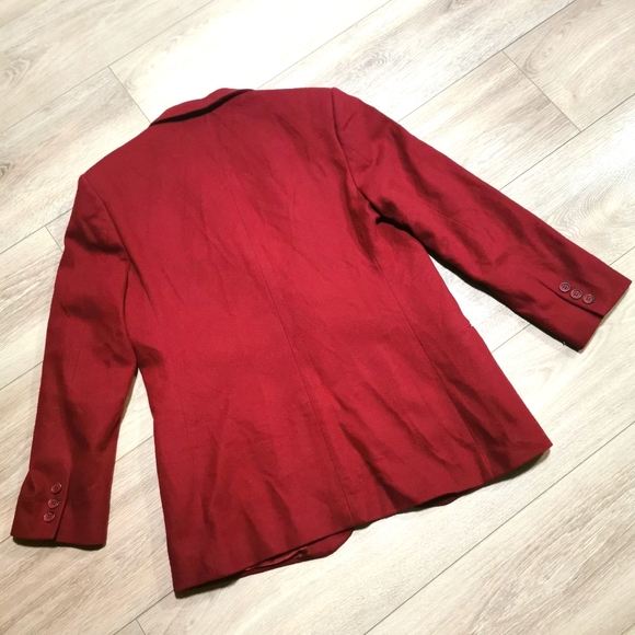 Vintage L.L. Bean Wool Cashmere Ladies Blazer - Picture 3 of 4